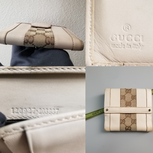 GUCCI GG Vintage Double  Sided Flap Signature /Italy - Picture 5 of 16